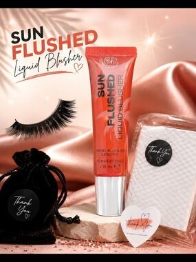 Sun Flushed Liquid Blusher Coral Pink